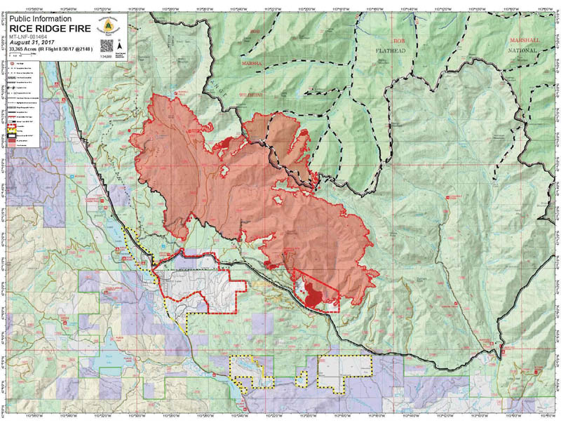 Rice Ridge Fire Thursday Morning Update - Seeley Swan Pathfinder