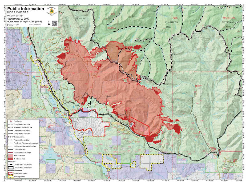 Rice Ridge Fire Spots Northeast of Airport - Seeley Swan Pathfinder